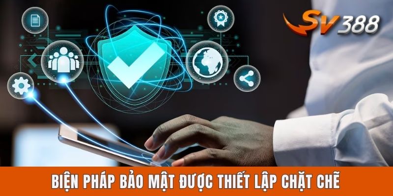 Biện pháp bảo mật được thiết lập chặt chẽ